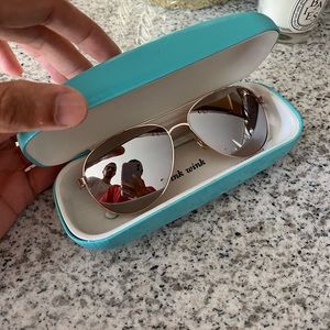 Kate Spade ♠️ NY Dalia rose gold brown sunglasses